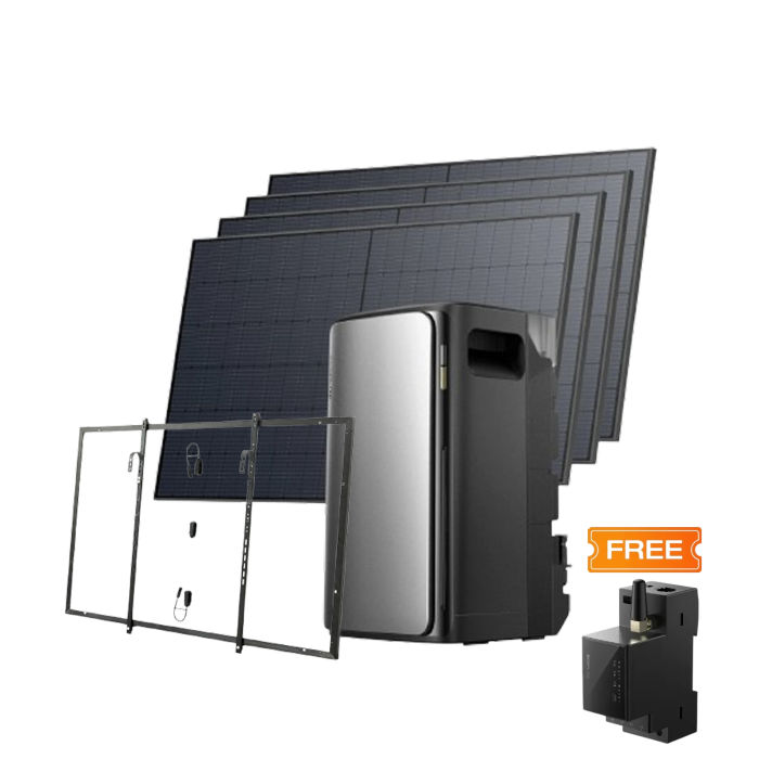 Комплект EcoFlow STREAM ULTRA/Solar Panel 4*400 з кріпленнями Balcony Hook Kit/Розумний лічильник Smart Meter