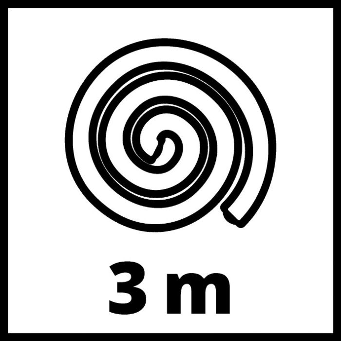 Удлинитель шланга к пылесосам Einhell, d36 мм, 3 м (2351270)