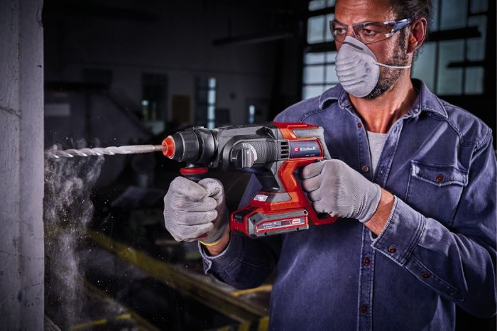 Перфоратор акумуляторний Einhell TE-HD 18/20 Li - Solo (4514260) 4 режими, удар 1,8 Дж, до 4750 уд/хв, бетон до 20 мм,LED-підсвічування