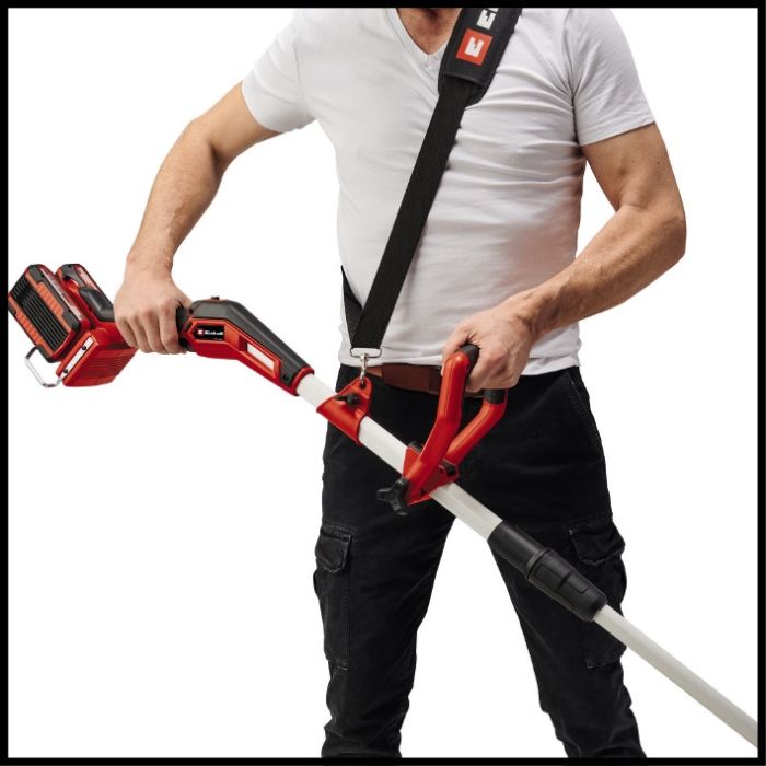 Тример акумуляторний Einhell GP-CT 36/35 Li BL - Solo (3411330)  X-Change (без акум.), 36В, безщітковий двигун, 7000 об/хв, ширина різу 35 см, котушка з волосінню (товщ. 2 мм, довжина 8 м), роздільний вал