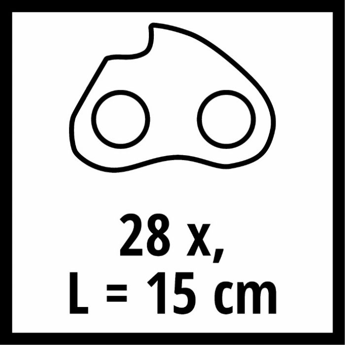 Цепь для пилы Einhell 15 см, 1.0 мм, 28T, 7.62 мм (4500174)