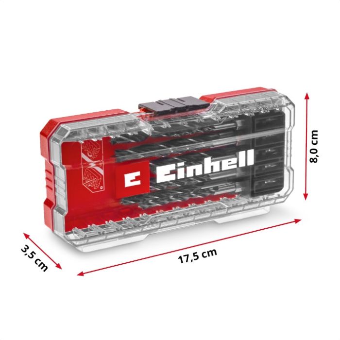 Набор сверл по дереву Einhell HSS, 10 шт, S-Case (108733)