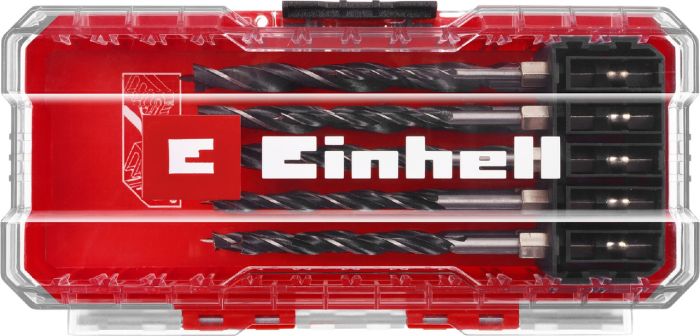 Набор сверл по дереву Einhell HSS, 10 шт, S-Case (108733)