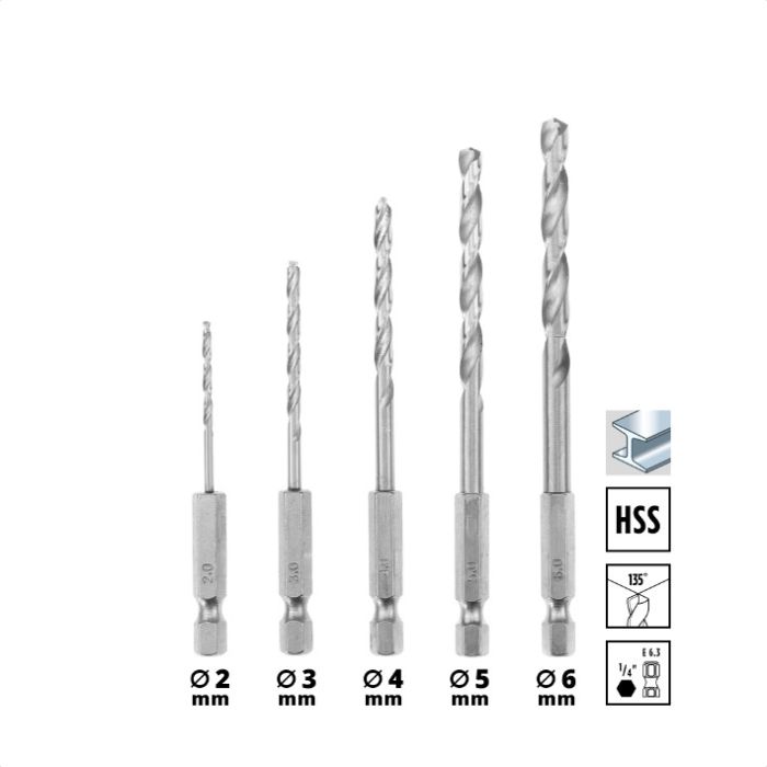 Набор универсальных сверл Einhell HSS, 16 шт, S-Case (108953)