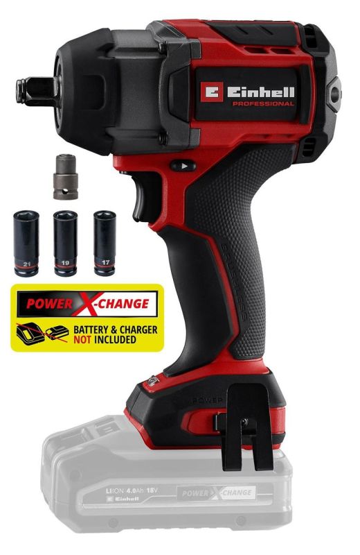 Гайковерт ударний  професійний аккумуляторний Einhell TP-CW 18/750-C Li BL - Solo (4510065) 1000 Нм