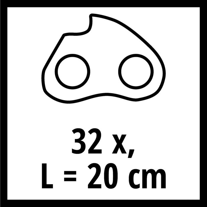 Ланцюг пильний, Einhell 20 см / 32 ланки , 1.1 мм, 32T, 7.62 мм, до GP-PS 18/20 Li BL