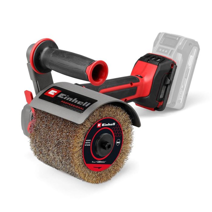 Шліфмашина роликова безщіткова акумуляторна Einhell Professional TP-BR 18/32 Li BL-Solo  X-Change (без акум.), 18 В, 900-3200 об/хв, роликова щітка d120мм|ширина 100мм