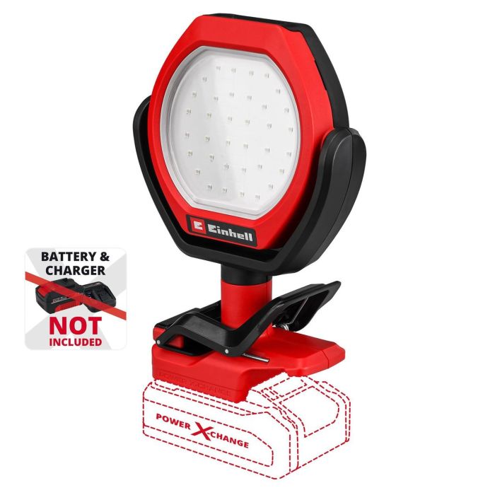 Ліхтар акумуляторний вуличний  Einhell GC-OL 18/1500 X-Change (без акум.), 18 В, 36 LED, 7000 К, 1500 лм, 3 режима яскравості, можливе використання ззовні приміщень