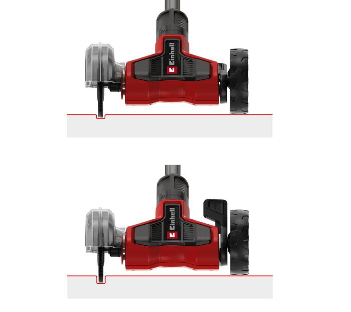 Пристрій для чистки стиків плитки акумуляторний  Einhell GE-CC 18/110 Li E-Solo  X-Change (без акум.), 18В, 1150-1500 об/хв, щітка 11 см, телескопічна ручка, в комплекті 1 жорстка і 1 м'яка щітки