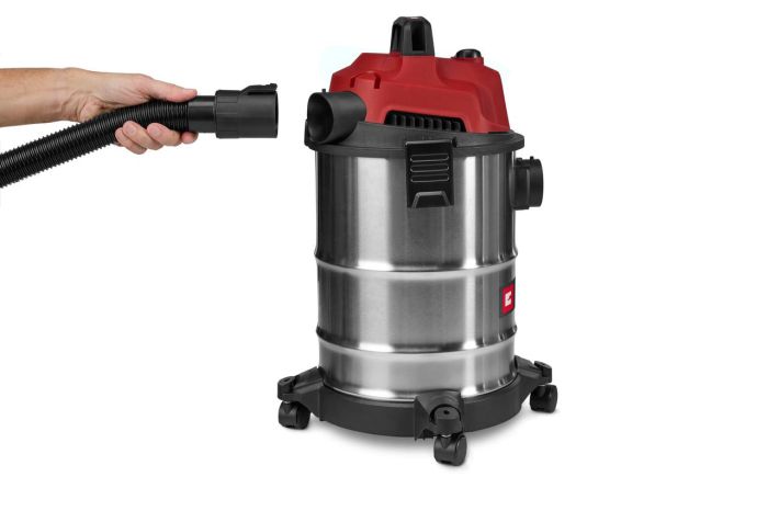  Пилосос будівельний Einhell TC-VC 2045 S , 900 Вт, 180 мбар, 20 л, бак з нержавіючої сталі, шланг 1.5 м