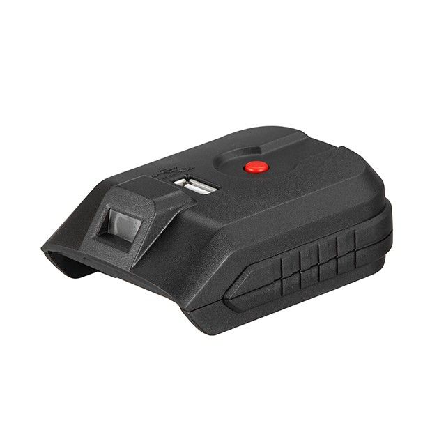 Адаптер для акумулятора 20 В з USB 2 А та LED-ліхтарем INTERTOOL WT-9300