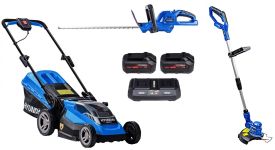 Набір акумуляторної садової техніки LM3638LI Hyundai + GT1801LI Hyundai + HT3601LI Hyundai + АКБ (A1840LI-2ШТ) + ЗП (C1821LI)