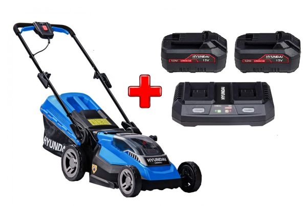 Акумуляторна газонокосарка LM3638LI Hyundai + АКБ (A1840LI-2ШТ) + ЗП (C1821LI) Акумуляторна газонокосарка LM3638LI Hyundai + АКБ (A1840LI-2ШТ) + ЗП (C1821LI)