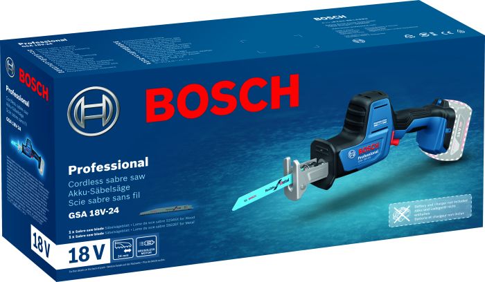 Акумуляторна шабельна пила Bosch GSA 18V-24 Professional (06016A5100)