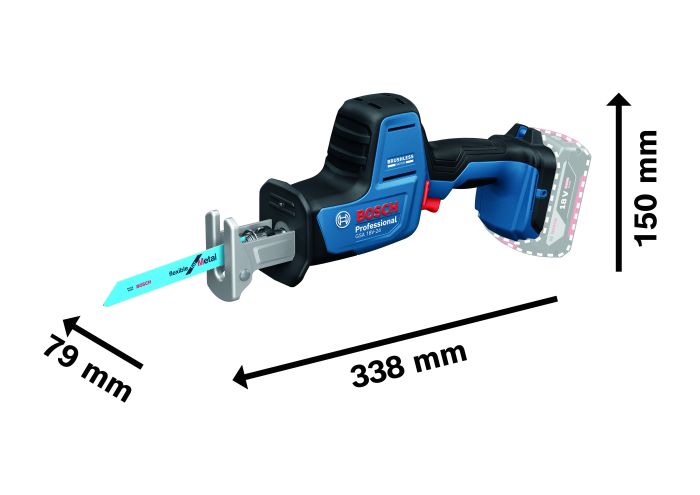 Акумуляторна шабельна пила Bosch GSA 18V-24 Professional (06016A5100)