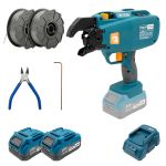 Акумуляторний пістолет для в’язання арматури PROFI-TEC PPTR0840 MaxGrip (2×PT2040VX(4.0 Аг), зарядний пристрій, кейс)