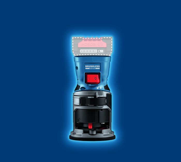 Акумуляторний фрезер Bosch GKF 18V-8 Professional (06016C2000)