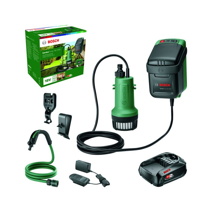 Акумуляторний насос Bosch GardenPump 18V-2000 (06008C4202)