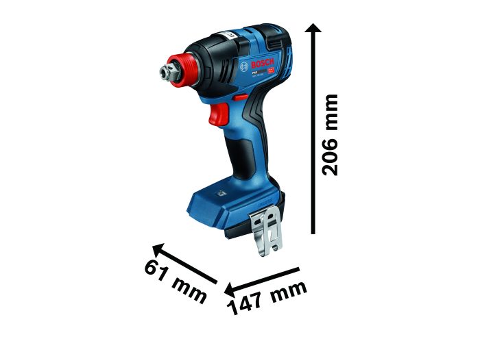 Акумуляторний ударний гвинтоверт Bosch GDX 18V-200, соло Professional (06019J2204)