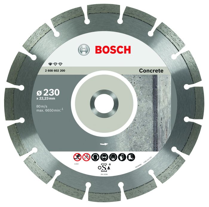 Алмазний диск Bosch Prof Concrete 10 шт 230/22,23 Professional (2608603243)