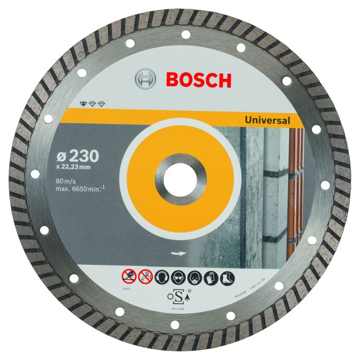 Алмазний диск Bosch Prof UnivTurbo 10шт 230/22,23 Professional (2608603252)