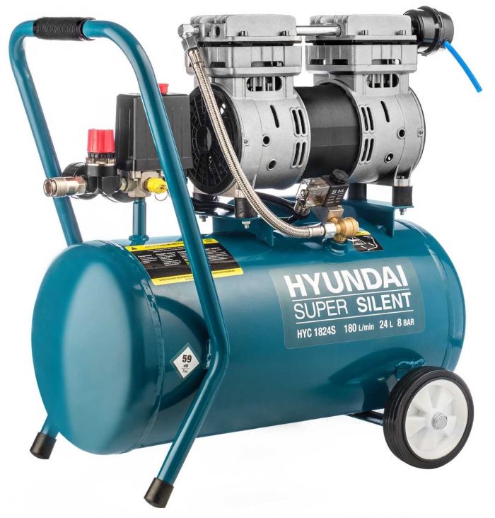 Безмасляний повітряний компресор HYC 1824SiU Hyundai