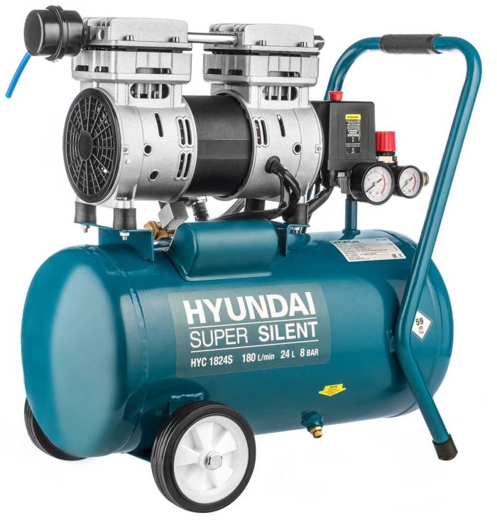 Безмасляний повітряний компресор HYC 1824SiU Hyundai