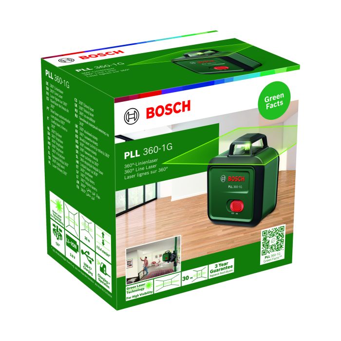 Bosch 360 гр.-лінійний лазер PLL 360-1 G Professional (0603663M00)