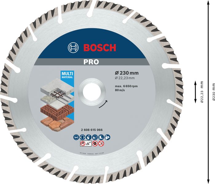 Bosch PRO Алмазний диск Stnd Universal 10шт 230/22,23 Professional (2608615066)