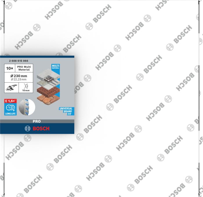 Bosch PRO Алмазний диск Stnd Universal 10шт 230/22,23 Professional (2608615066)