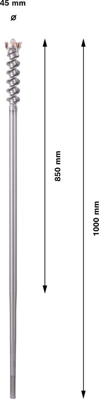 Bosch PRO бур SDSmax9 BreakThrough 45x850x1000 Professional (1618596456)