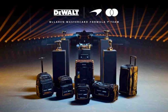 Набір з двох інструментів акумуляторних безщіткових McLaren F1 TEAM SPECIAL EDITION DeWALT DCK2222MP2T
