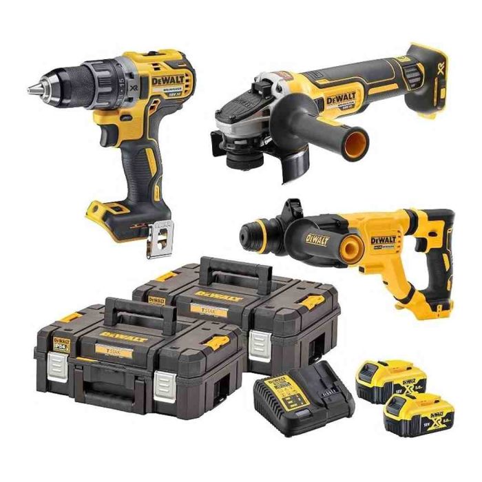 Набір з трьох інструментів безщіткових DeWALT DCK327P2T