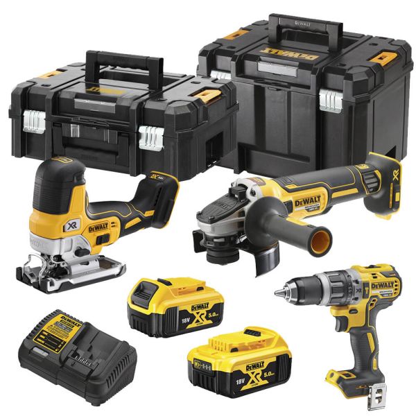 Набір з трьох інструментів безщіткових DeWALT DCK329P2T Набір з трьох інструментів безщіткових DeWALT DCK329P2T