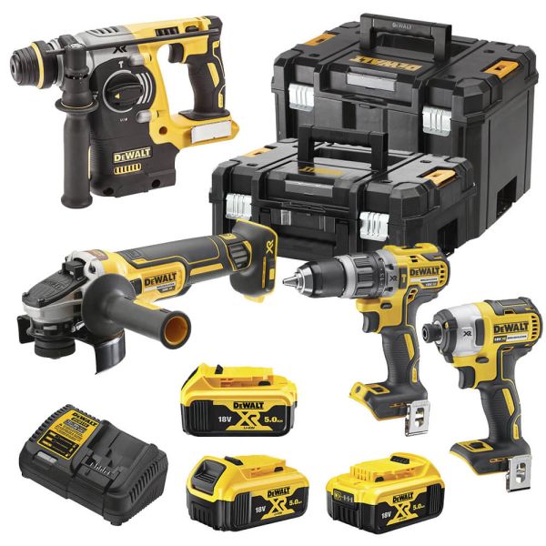 Набір з чотирьох інструментів безщіткових DeWALT DCK422P3T Набір з чотирьох інструментів безщіткових DeWALT DCK422P3T