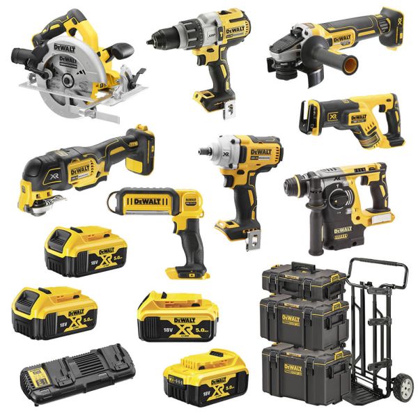 Набір з восьми інструментів акумуляторних DeWALT DCK856P4 Набір з восьми інструментів акумуляторних DeWALT DCK856P4