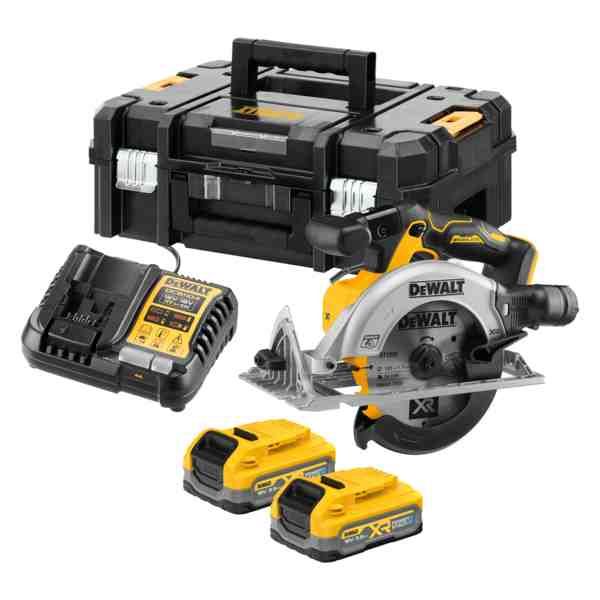 Пила дискова акумуляторна безщіткова DeWALT DCS565S2T Пила дискова акумуляторна безщіткова DeWALT DCS565S2T