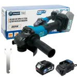 Акумуляторна кутова шліфувальна машина PROFI-TEC DGA201BL POWERLine (1×PT2040MP (4.0 Аг), зарядний пристрій)