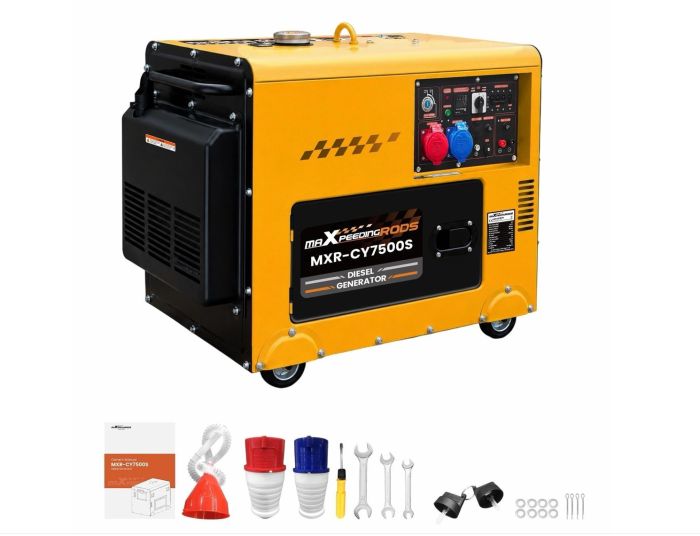 Дизельний генератор MaXpeedingRods MXR-CY7500S 7,5 кВт, 230/400 В, ATS, електростарт