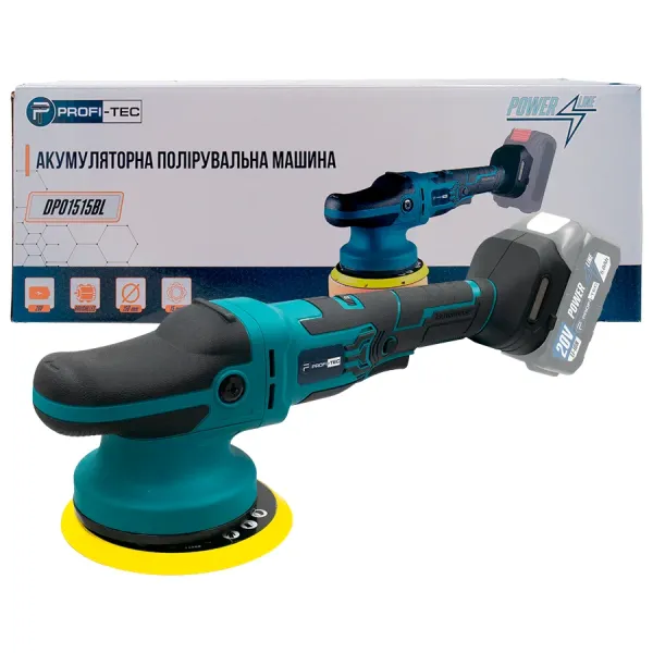 Акумуляторна ексцентрикова полірувальна машина PROFI-TEC DPO1515BL POWERLine (без акумулятора та зарядного пристрою) Акумуляторна ексцентрикова полірувальна машина PROFI-TEC DPO1515BL POWERLine (без акумулятора та зарядного пристрою)