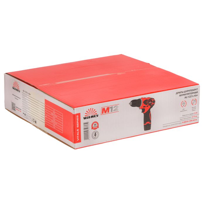 Дриль-шуруповерт акумуляторний Vitals AU 1221c Kit+