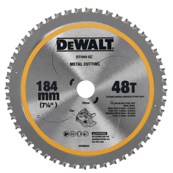 Диск пиляльний METAL CUTTING DeWALT DT1044 Диск пиляльний METAL CUTTING DeWALT DT1044