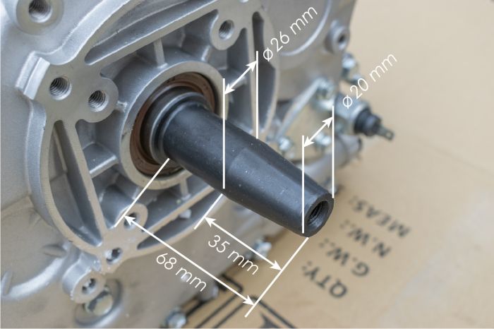 Двигун дизельний VORSKLA ПМЗ 192F-496DS/T (11,28 к.с., 496 см³, конусний вал)