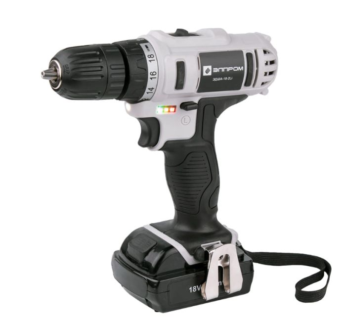 Дриль-шурупокрут акумуляторний Елпром ЕДА-18-2 Li
