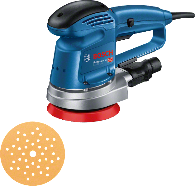 Ексцентрикова шліфмашина Bosch GEX 34-125 Professional (0601372300)