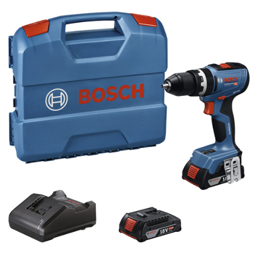 Акумуляторний дриль-шурупокрут Bosch GSB 18V-65 Professional, 2 акб GBA 18V 2.0Ah та з/п GAL 18V-20, у L-Case Акумуляторний дриль-шурупокрут Bosch GSB 18V-65 Professional, 2 акб GBA 18V 2.0Ah та з/п GAL 18V-20, у L-Case