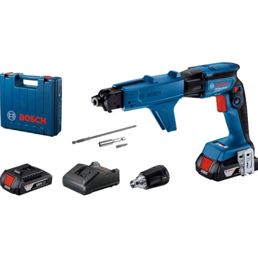 Акумуляторний шурупокрут Bosch GTB 185-LI Professional, 2 акб GBA 18V 2.0Ah і з/п GAL 18V-20, з GMA 55 в кейсі Акумуляторний шурупокрут Bosch GTB 185-LI Professional, 2 акб GBA 18V 2.0Ah і з/п GAL 18V-20, з GMA 55 в кейсі