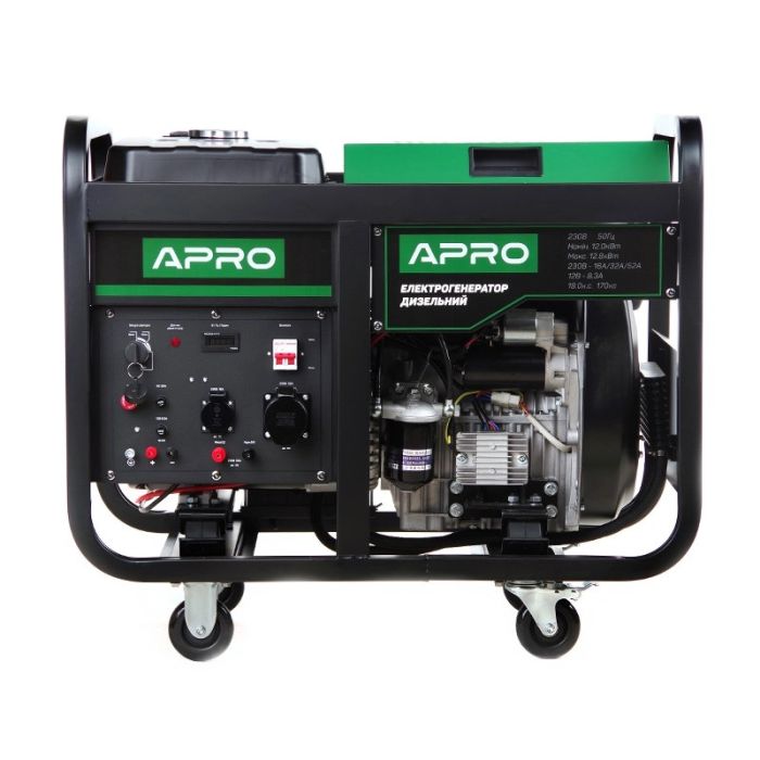 Генератор дизельний APRO DG-120E 12 кВт (електростартер)