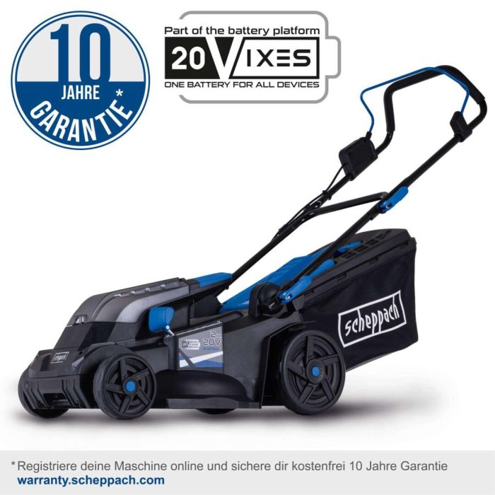 Газонокосарка акумуляторна Scheppach BC-MP380-X SET XL2