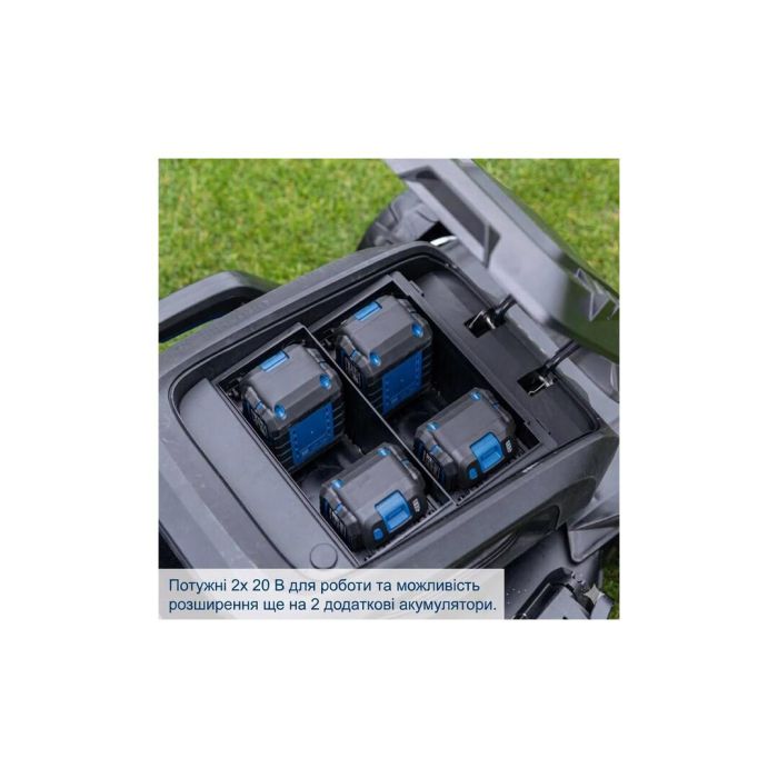 Газонокосарка акумуляторна Scheppach MP470-X SET XL2x2